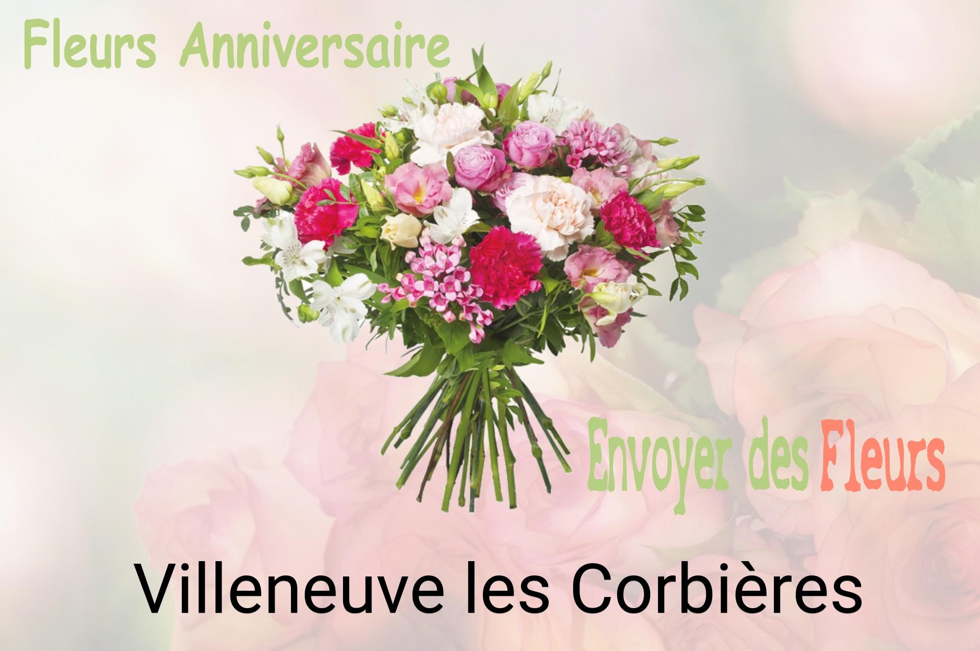 Bouquet de fleurs d’anniversaire livré à Villeneuve-les-Corbières