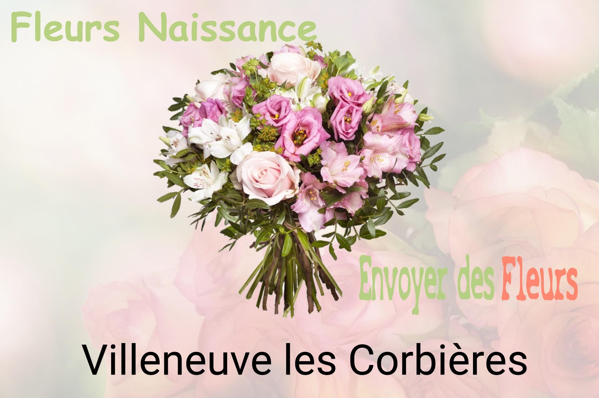 Bouquet de fleurs de naissance livré à Villeneuve-les-Corbières